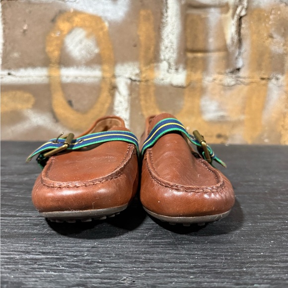 Polo Ralph Lauren Riali Driving Loafers in brown leather Mens Size 9.5 - Picture 2 of 9